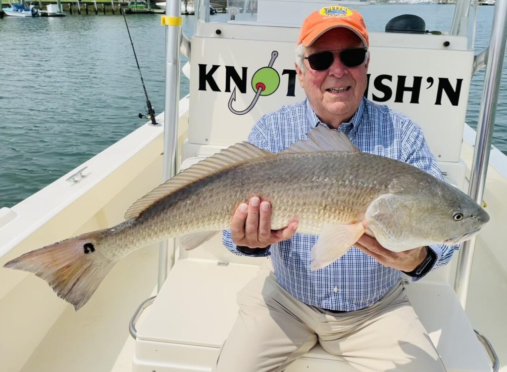 RED DRUM Tackle Shop Buxton, N.C. NORTH CAROLINA Fishing Hook RELEASE IT  Hat Cap