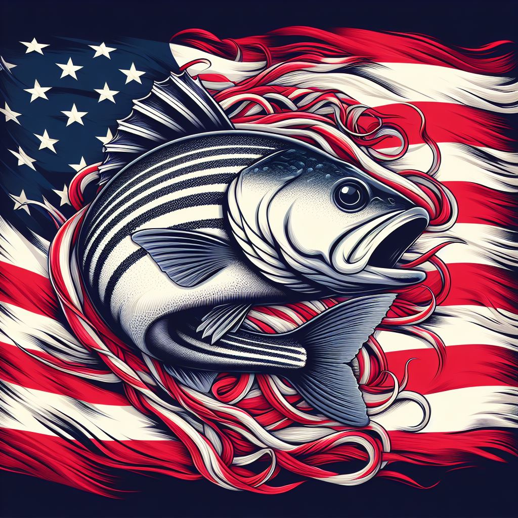 American Flag Bass Fishing Gifts For Fisherman Fish Fishing - American Flag  Bass Fishing - Tapestry